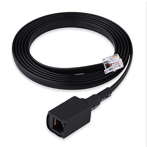 1.5 M/4.92ft 6Pin Removable Separation Handheld Mic Extension Cable Cord for FT-7800R, FT-8800R, FT-7900R, FT-8900R, etc.