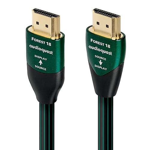 AudioQuest Forest 18 2.0b HDMI Cable - 4K/8K Ultra HD, in-Wall Rated, High-Speed, 18Gbps, HDR, eARC - 7.5m