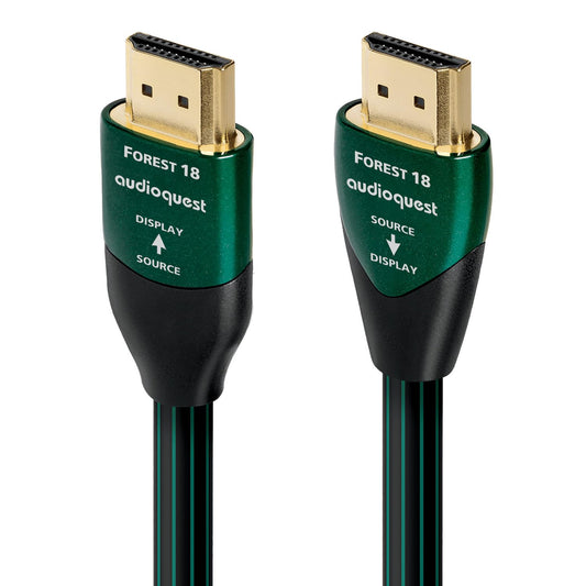 AudioQuest Forest 18 2.0b HDMI Cable - 4K/8K Ultra HD, in-Wall Rated, High-Speed, 18Gbps, HDR, eARC - 7.5m