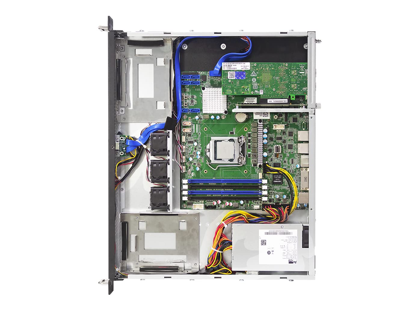 AIC XE1-1E001-04 is an Entry-Level 1U Appliance Chassis with 15” Depth, up to ATX, Internal: 2X 3.5 + 2X 2.5 7mm, Front: 2X USB 3.0, 3X 4028mm Fan, 1x