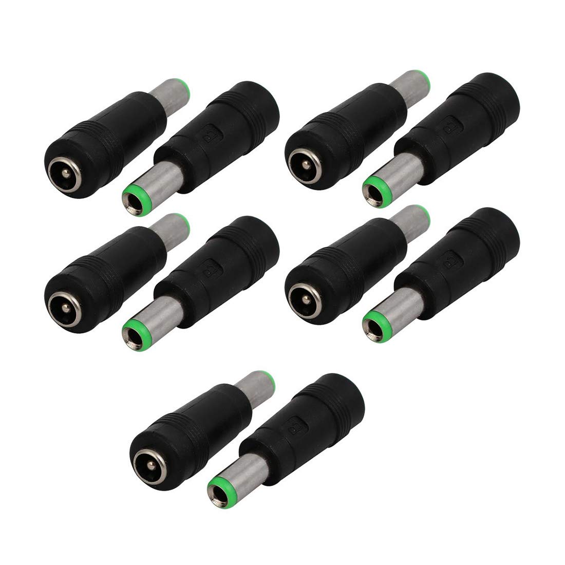 LDEXIN 6.3mm x 3.0mm Male to 5.5mm x 2.5mm Female DC Power Adapter Pack of 10