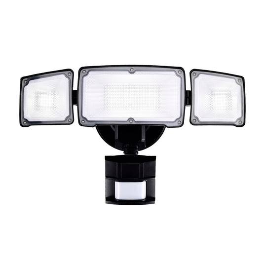 AWSENS 40W LED Security Lights Motion Sensor Light Outdoor, 180 Degree, 4000LM, 5000K, ETL Water Resistant, 3 Head Motion Detected Flood Light