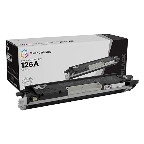 LD Products Remanufactured Toner Cartridge Replacement for HP 126A CE310A (Black) Compatible with LaserJet, Color LaserJet, LaserJet Pro: 100 MFP