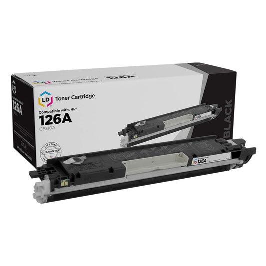 LD Products Remanufactured Toner Cartridge Replacement for HP 126A CE310A (Black) Compatible with LaserJet, Color LaserJet, LaserJet Pro: 100 MFP
