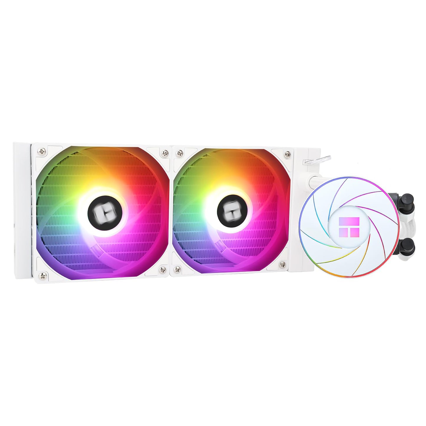 Thermalright Aqua Elite 240 White ARGB V4 CPU Water Cooling,White Aio CPU Cooler, 240 Cooling Row Size,Double PWM Fans with S-FDB Bearings,for