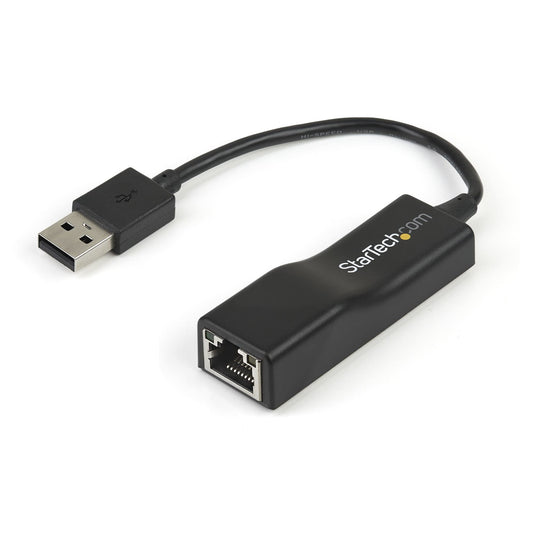StarTech USB2100 USB 2.0 to 10/100 Mbps Ethernet Network Adapter Dongle - USB 2.0-1 Port(s) - 1 x Network (RJ-45) - Twisted Pair