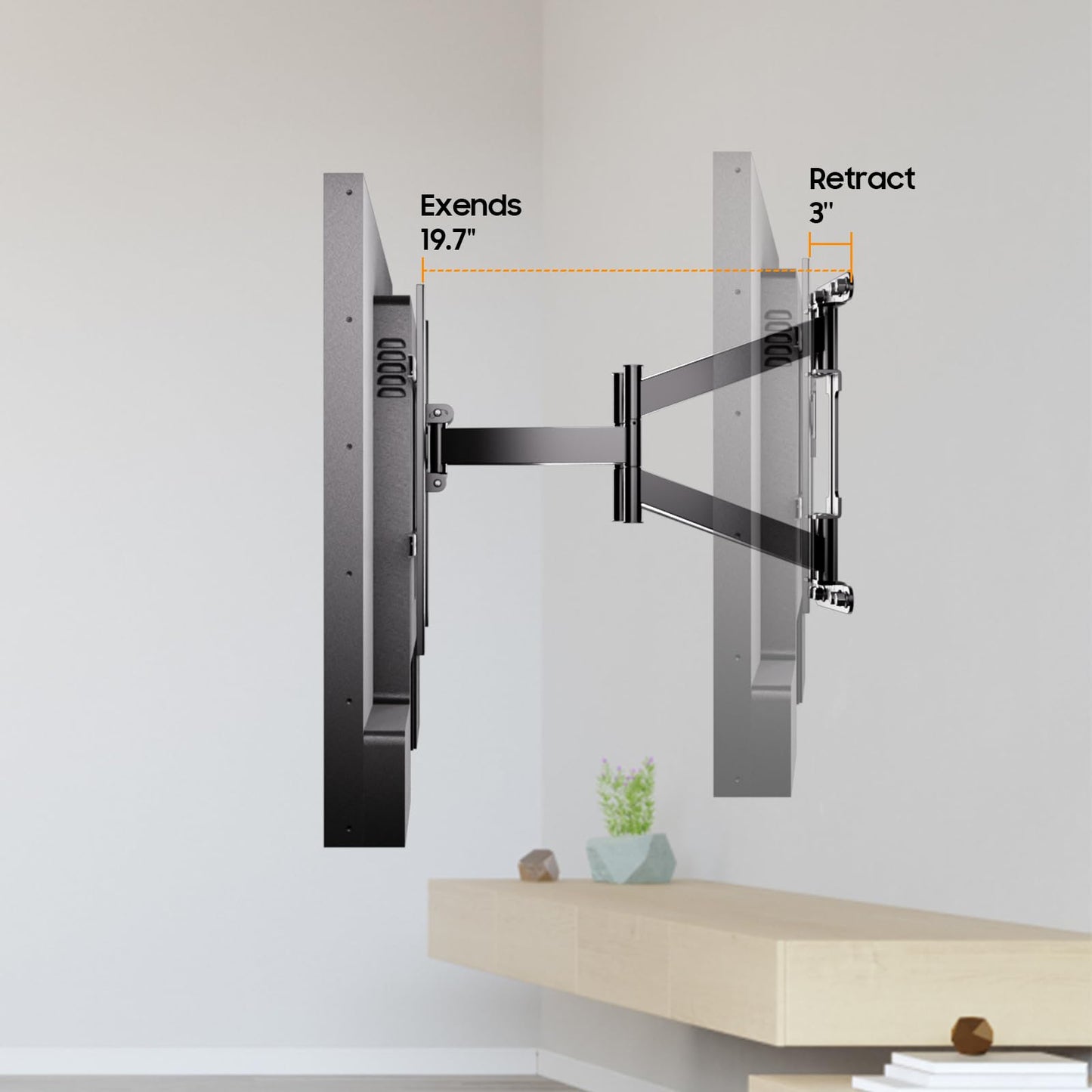 SYLVOX Adjustable TV Wall Mount, Max VESA 700x400mm up to100 lbs / 45 kg