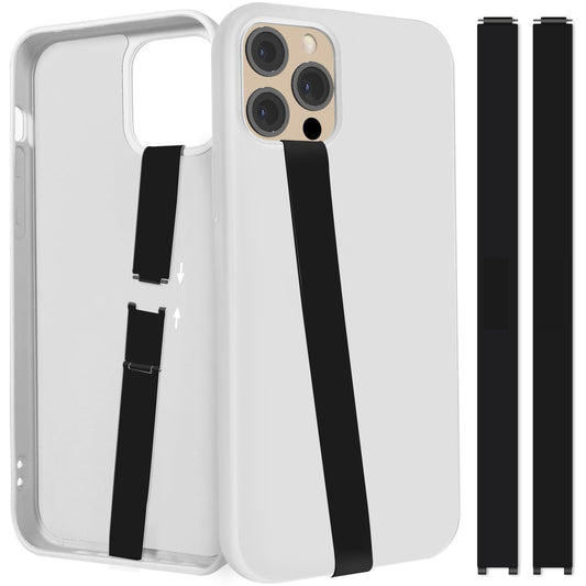 UKON Silicone Phone Grip,2 PCS Phone Strap Reusable Finger Holder with Three Short Silicone Strips DIY Combination to Fit 4.5"-7.5" Phone Case