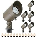 Lumina Lighting® 5W Landscape Lighting 12V Landscape Lights Low Voltage Landscape Spotlights Warm White Waterproof Outdoor Replaceable LED Bulb