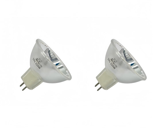 Tawelun 2 PCS ELC 250W 24V Bulb Base GX5.3 24v 250w Halogen Lamp OEM Replacement Bulb for ELC 250 for BC6360 1003264 64653