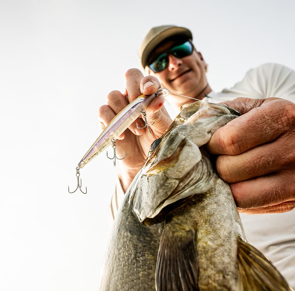 Rapala Precision Xtreme Mavrik Jerkbait, Hard Bait Lure, Bass Walleye Pike Fishing Lure, Twitch and Pause, 4-3/8", Ghost Shiner