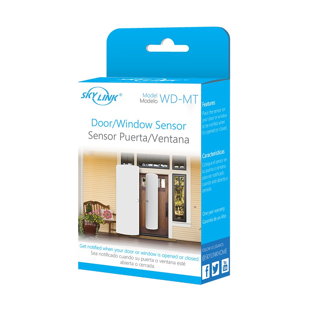 WD-MT Skylink Wireless Window and Door Sensor for SkylinkNet Connected Home Security Alarm & Home Automation System and M-Series. Monitor your Door or