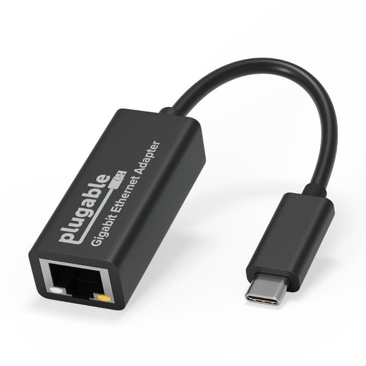 Plugable USB C to Ethernet Adapter, Fast and Reliable Thunderbolt or USB C to Gigabit Ethernet Adapter, Compatible with Windows, Mac, iPhone 15