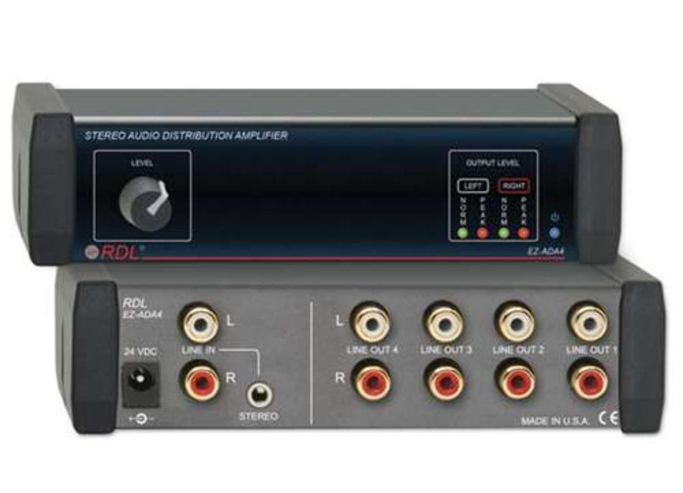 RDL EZ-ADA4 Stereo Audio Distribution Amplifier