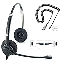 TruVoice HD-150 Office Headset with HD Sound and Noise Canceling Microphone - Compatible with Cisco 6000, 78xx, 88xx, 89xx, 98xx Series + 7931 7940