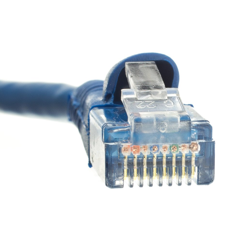 CableWholesale Cat6 UTP Ethernet Cable, Snagless Boot, PoE, 100 ft, Blue