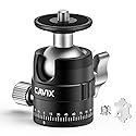 CAVIX MT-03 Camera Panoramic Tripod Head Small Ball Head with Arca Swiss Quick Release Plate Bubble Level Load Capacity 11 lbs/5 kg,