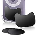 volport Metal Plate for Phone Magnet, Universal Steel Plate with Adhesive Backing for Car Magnetic Mount Cell Phone Holder, Replacement Mounting Disc