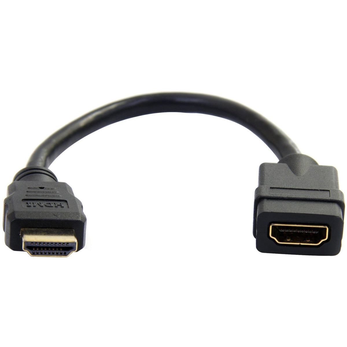 StarTech.com 6in High Speed HDMI Port Saver Cable M/F - Ultra HD 4k x 2k HDMI Cable - HDMI Port Saver 6-inch (HDMIEXTAA6IN),Black