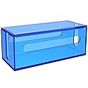 Cable Management Box Acrylic Cord Organizer Box Power Strip Storage Box to Hide Wires, Blue