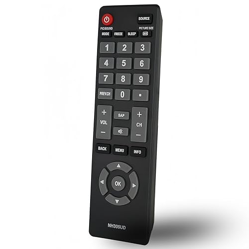 Replacement Remote Control Compatible for Emerson LCD LED TV NH310UP LE290EM4 LE320EM4 LF280EM5 LF320EM4 LF391EM4 LF401EM5 LF501EM4 LF551EM5 LE290EM4F