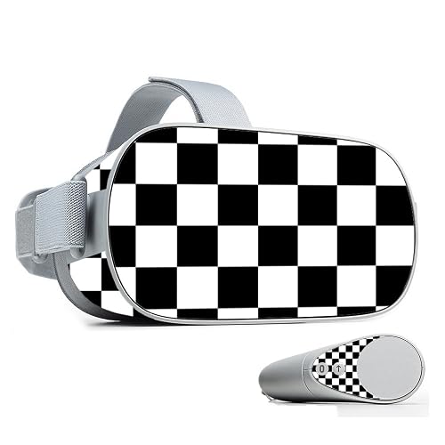 MightySkins Skin Compatible with Oculus Go Mobile VR - Check | Protective, Durable, and Unique Vinyl Decal wrap Cover | Easy to Apply, Remove