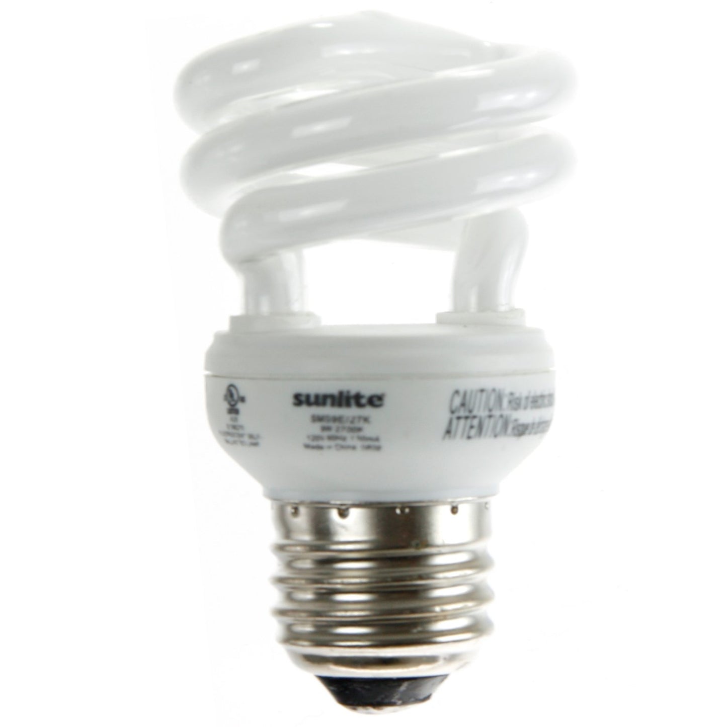 Sunlite SMS9/E/41K/4PK 9 Watt Super Mini Spiral Energy Star Certified CFL Light Bulb Medium Base Cool White 4 Pack