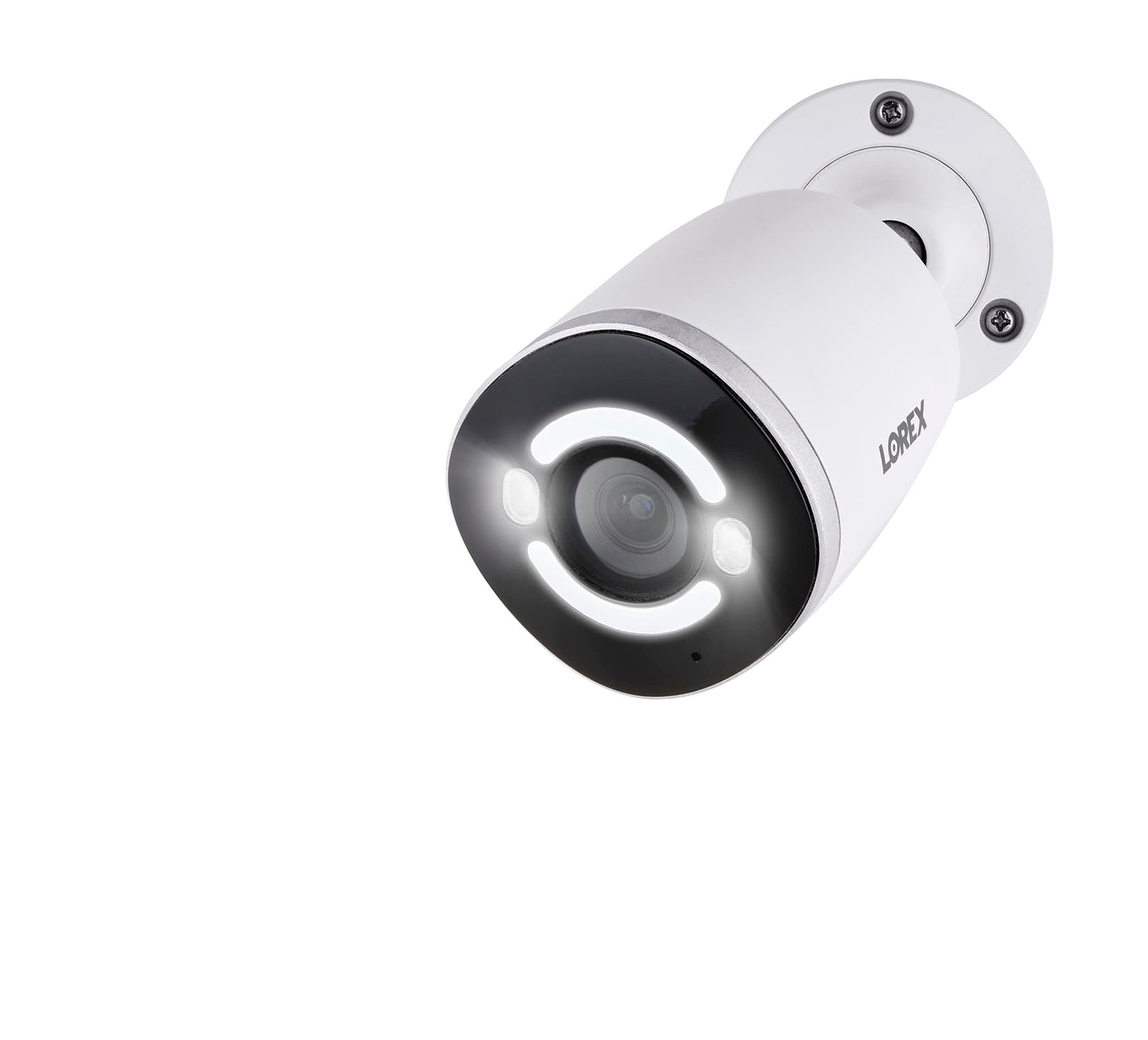 Lorex 4K Smart Security Lighting Deterrence Bullet AI PoE IP Wired Camera with Smart Motion Detection Plus and IP67 Weatherproof Rating