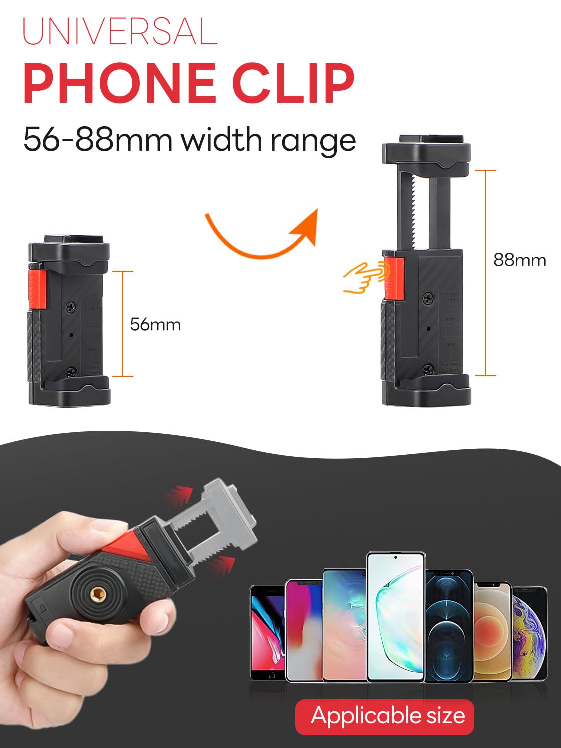 USKEYVISION Smartphone Video Vlogging Kit Metal Microphone Light Tiktok YouTube Podcast Equipment for iPhone 16/15/14 Mini/Pro/Max, Android Smartphone
