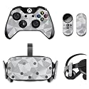 MightySkins Skin Compatible with Oculus Rift CV1 wrap Cover Sticker Skins Gray Polygon