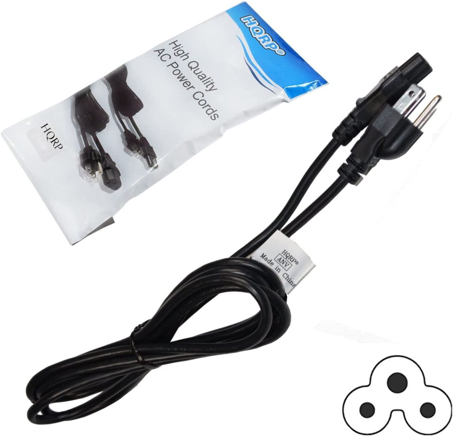 HQRP AC Power Cord and Remote Control Compatible with LG 42LA6205 42LA6205UA 42LB5600 42LB6300 42LF5600 HDTV LCD LED Plasma TV