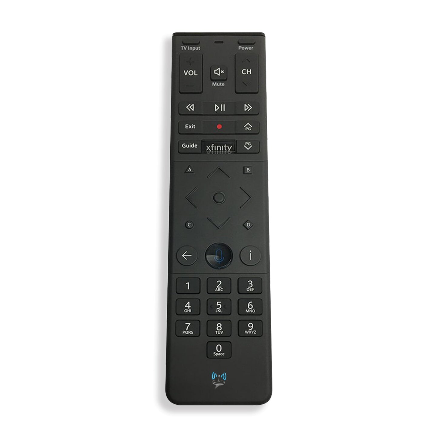 SatelliteSale Remote Control Replacement Xfinity XR15 for Comcast X1 Xi6 Xi5 XG2 & Flex - Voice Commands Backlit Black ABS Plastic RC with Batteries