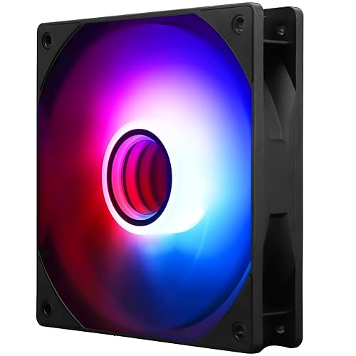 Thermalright TL-C12B-S V3 CPU Fan 120mm Case Cooler Fan ARGB, 4pin PWM Connector Silent Computer Fan with S-FDB Bearing,Desktop Cooling Fan has ARGB