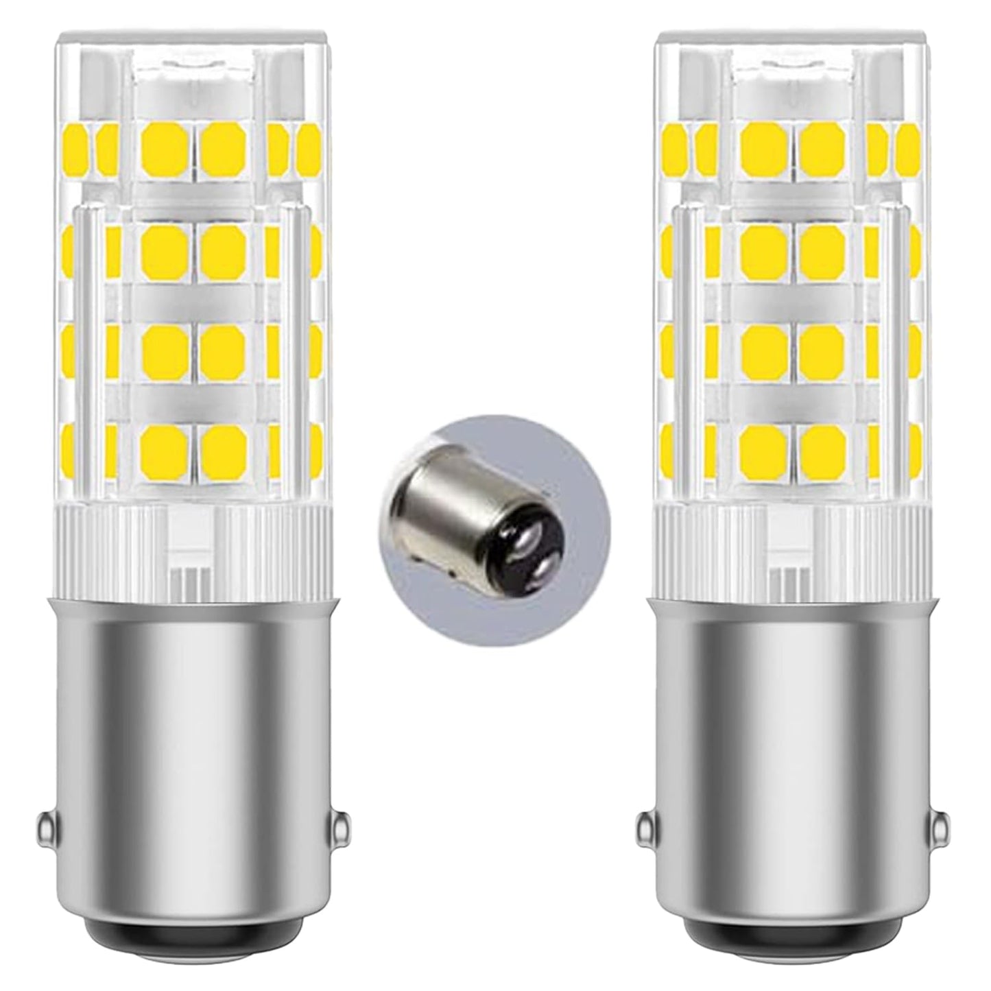 2-Pack BA15D LED Sewing Machine Bulbs,120V 4W 350LM 6000K Daylight White