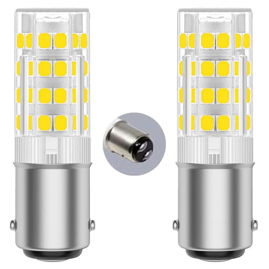 2-Pack BA15D LED Sewing Machine Bulbs,120V 4W 350LM 6000K Daylight White