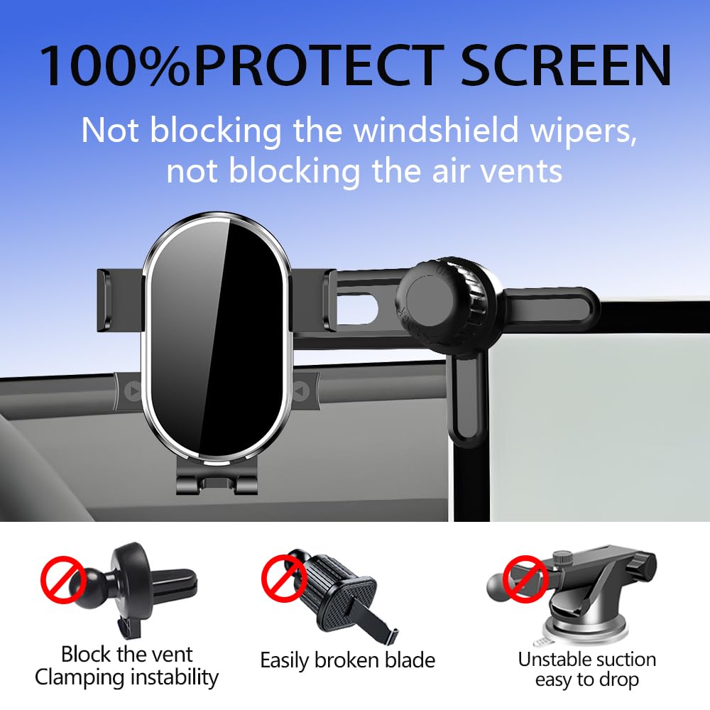 YEGZA Car Phone Holder for Dodge Hornet 2023 2024 2025 Screen Auto Accessories Navigation Screen Bracket Interior Decoration Dashboard Cell Mobile