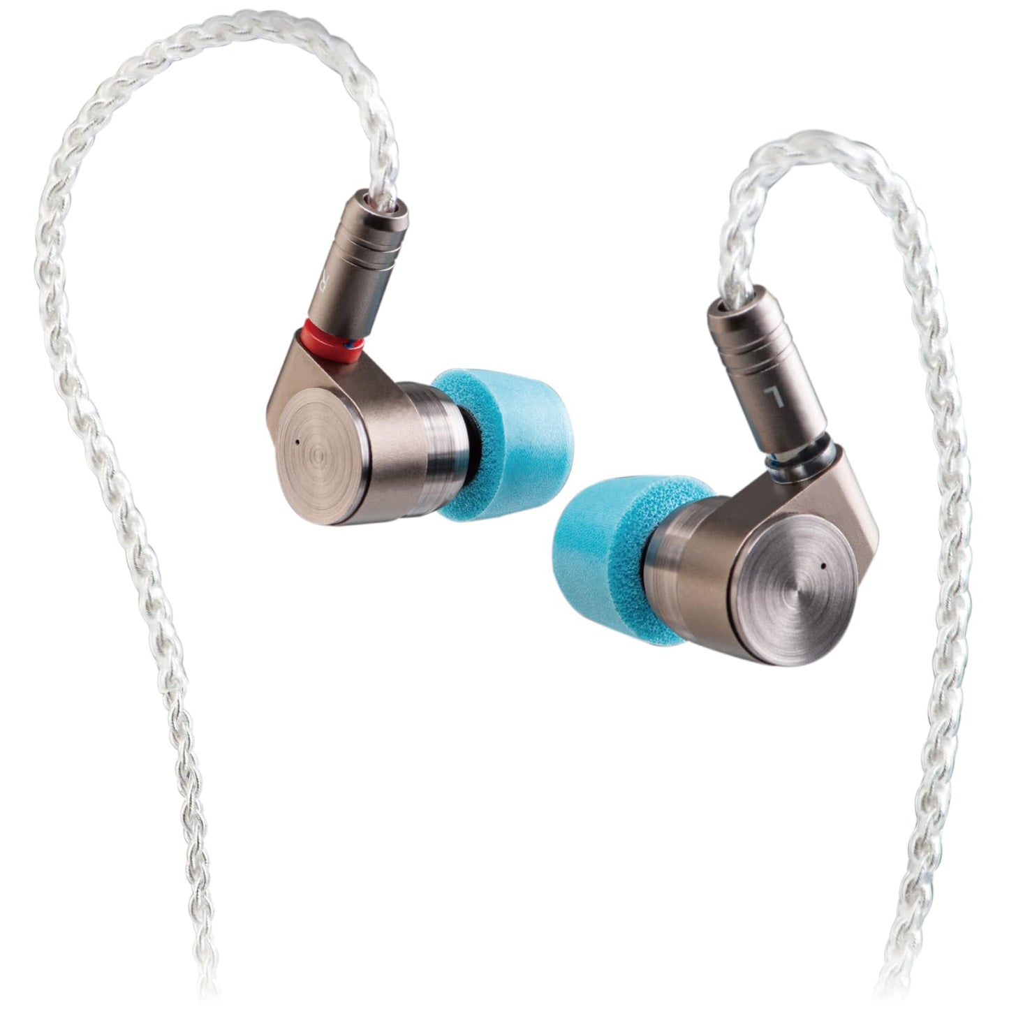TINHIFI T2 Dual Dynamic Driver IEM HiFi Wired Earbuds Strong Bass Balanced Sound CNC Aluminum Shell Detachable 0.78mm 2-Pin Silver Plated Cable