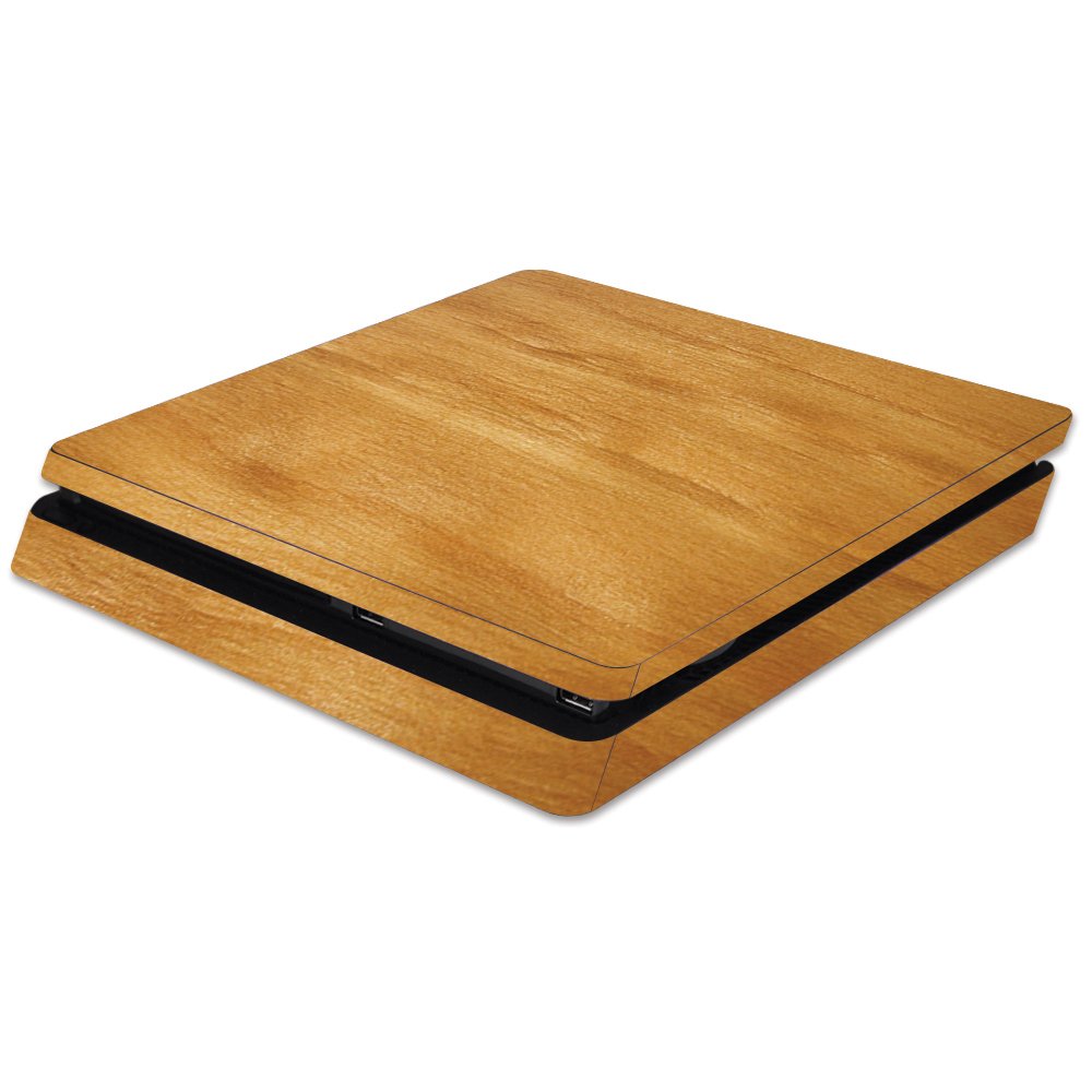MightySkins Skin Compatible with Sony PS4 Slim Console - Birch Grain | Protective, Durable, and Unique Vinyl Decal wrap Cover | Easy to Apply, Remove