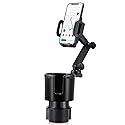 This Hill Car Cup Holder Expander 2-in-1 with Adjustable Base & 360° Rotating Phone Mount, Compatible with iPhone 17 Pro Max and Smartphones up