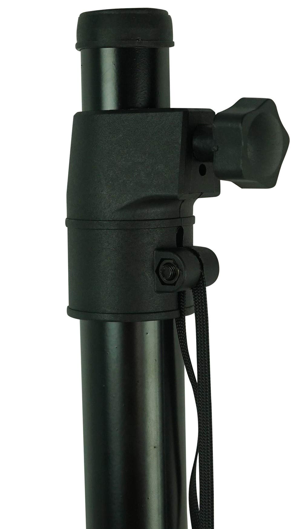 Rockville RSPAT M20 Threaded Subwoofer to Speaker Pole Mount, Adjustable 33.5"-55", Heavy-Duty Steel, 140 lbs Capacity, 35mm Pole Diameter, for DJs