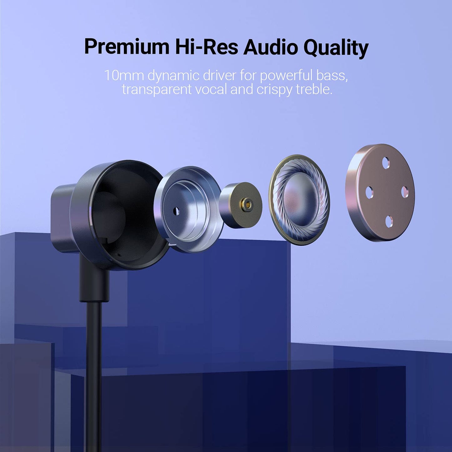 Cubilux USB C Headphones [192KHz/24-bit DAC] Type C Earphones with Microphone Compatible with iPhone 16/15 Pro Max, iPad Pro 13/12.9/11, iPad Air…