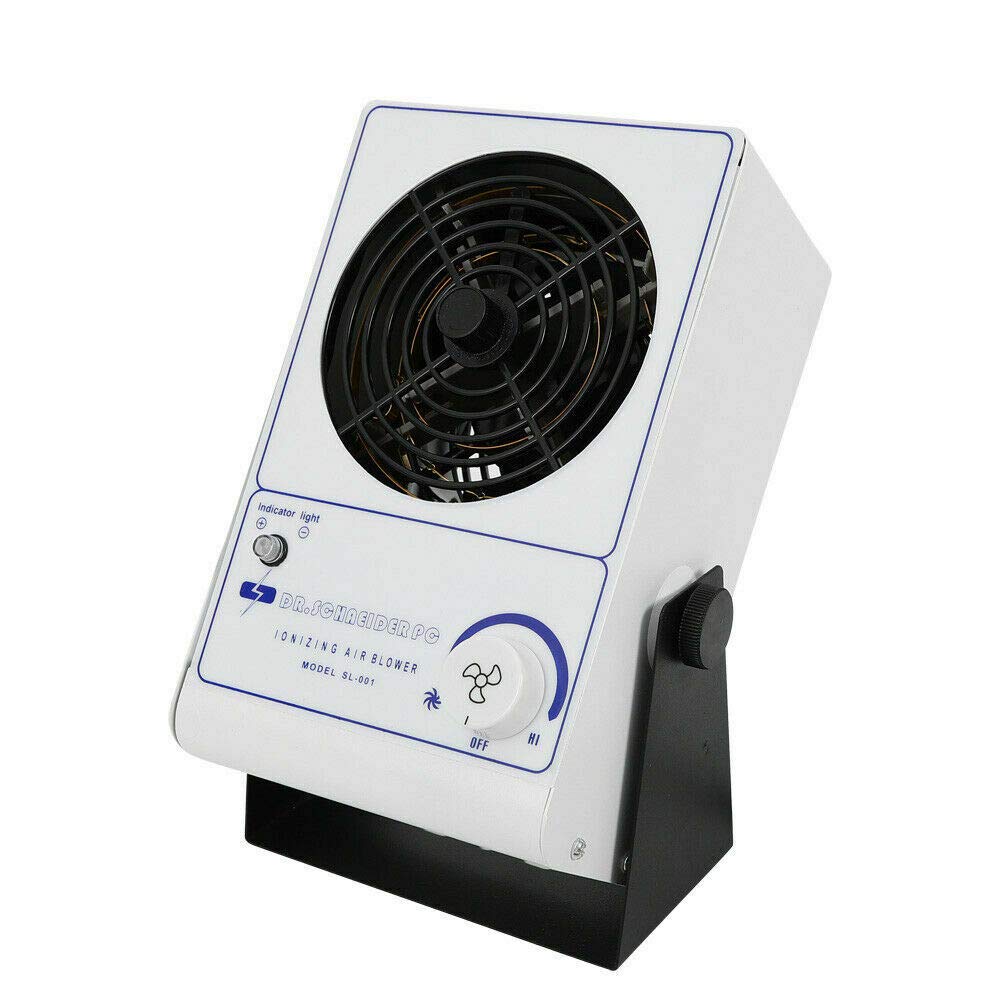 Ionizing Air Blower Fan Discharge Static Eliminator Anti-Static Ionizer Machine Anti Electrostatic Ion Blower Anti-Static Desktop Ionizer Eliminator