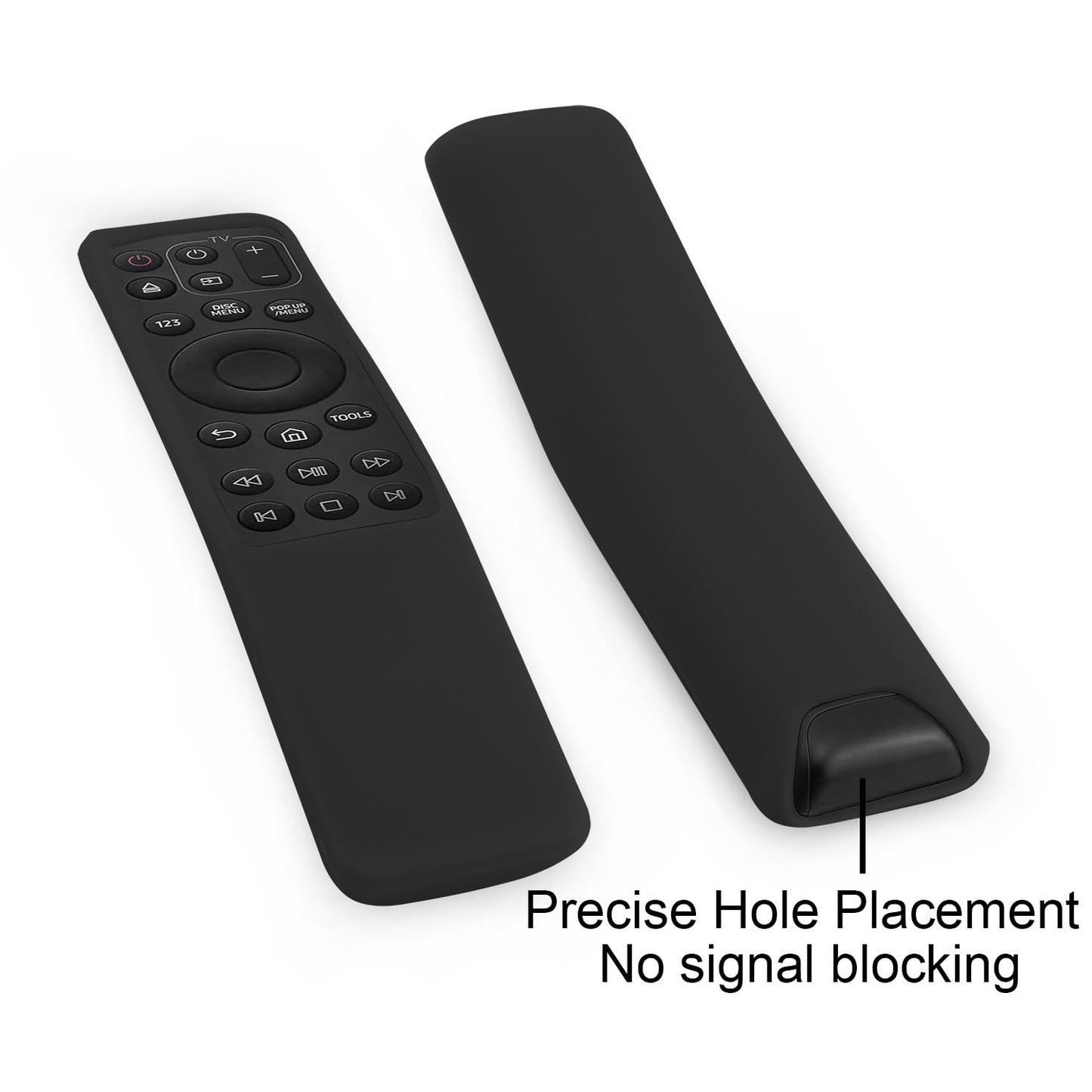 JCMOYUTY Silicone Case Cover for Samsung 4K UHD Blu-Ray Player AK59-00180A Remote, Black Sleeve