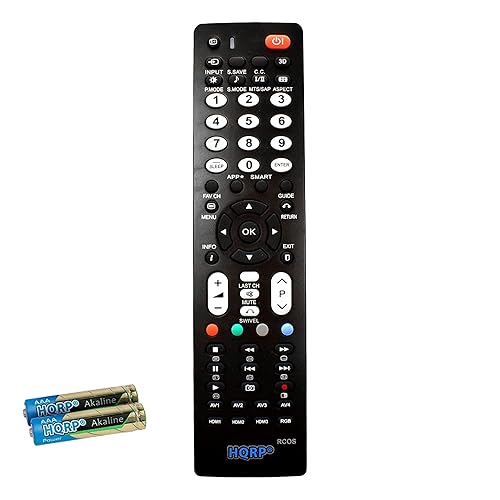 HQRP Remote Control Compatible with Hitachi 42HDT52 42HDT79 42HDX61 42HDX62 42HDX99 42LD7800TA LCD LED HD TV Smart 1080p 3D Ultra 4K Plasma