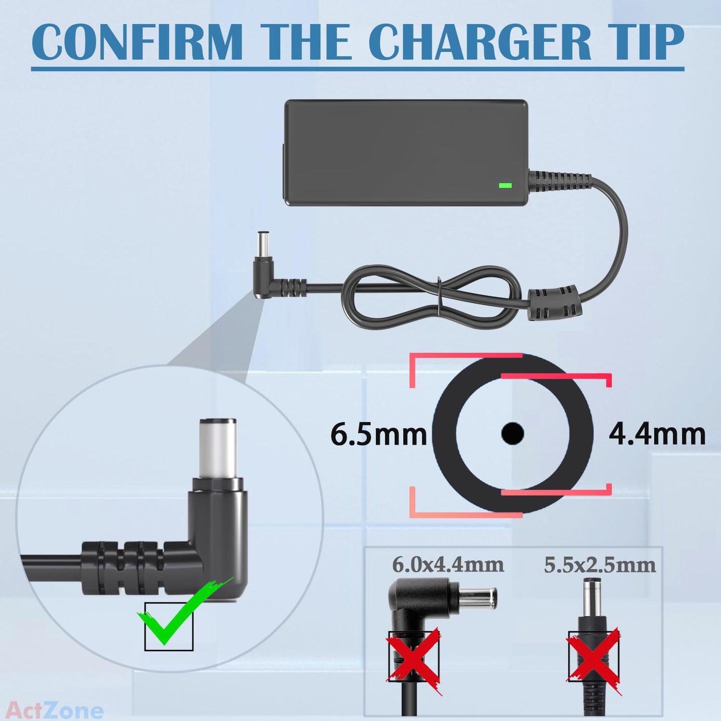 DC 19V Power Cord Supply Compatible with Samsung 32" TV UN32J400 UN32J5003AF UNJ32J5205, Odyssey G5 G3 Power Cord G55C C27G55 C32G55 C34G55 C27G55T…