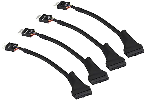 zdyCGTime Motherboard Adapter Cable,USB 3.0 19Pin Female to USB 2.0 9Pin Male convertor Computer Cable Connector,Motherboard 9Pin Male to 20Pin Female
