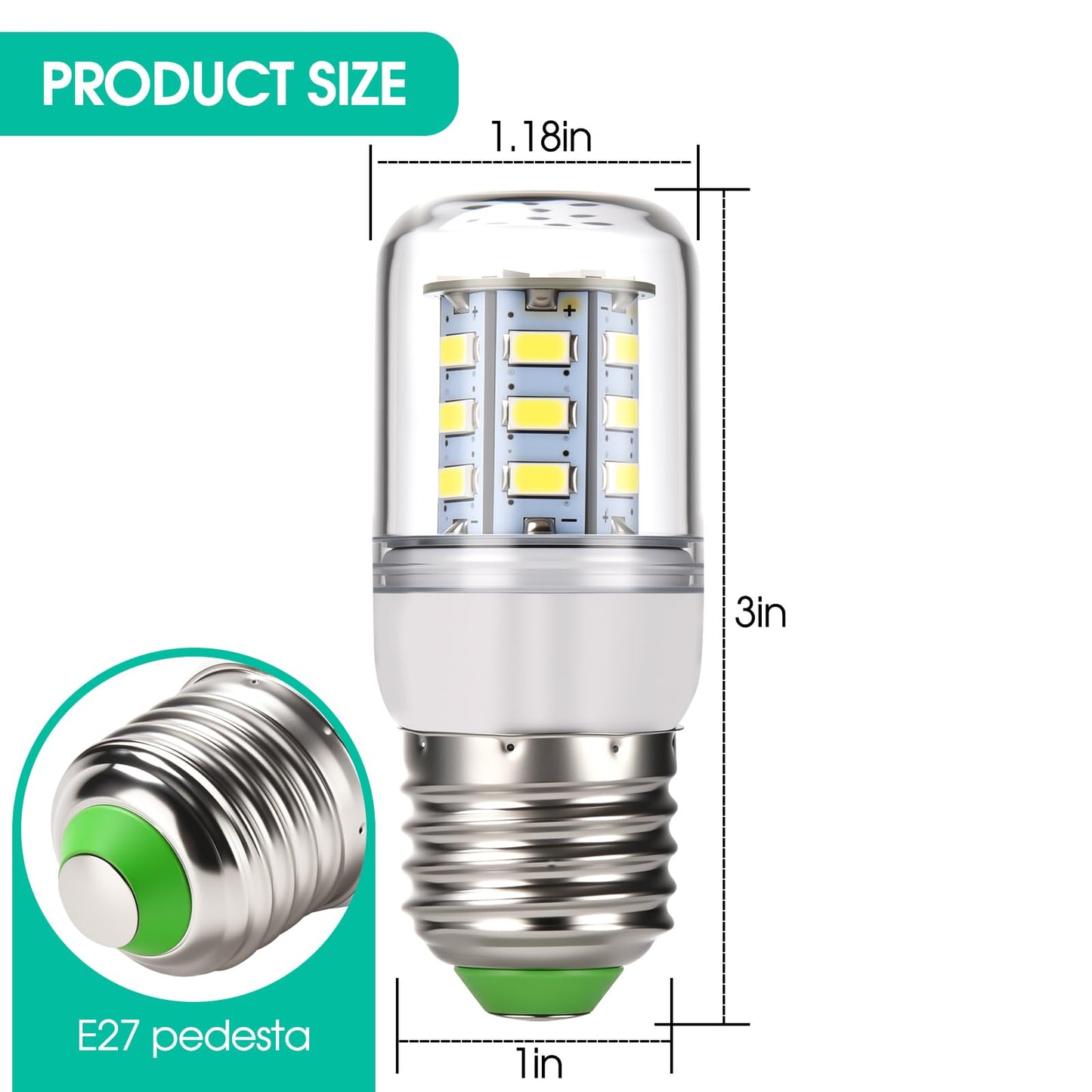 5304511738 KEI D34L Refrigerator Light for Frigidaire and Kenmore (2 Pack)