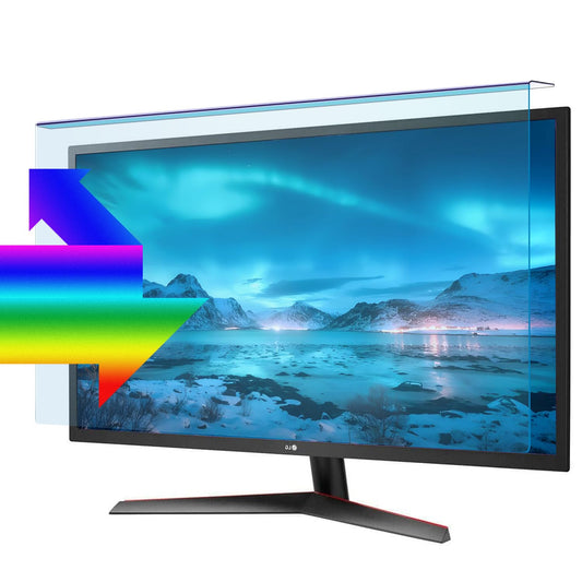 ARAHFUN Anti-Blue Light Screen Protector for 23-24 Inch Monitor, Hanging Type, Anti-Scratch