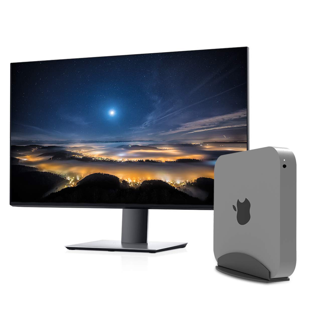 Bylitco Desktop Stand for Mac Mini 2010-2023,M1/M2,Vertical Holder,Perfect for Desk Organization and Heat Dissipation?Soft Cushioned Protection
