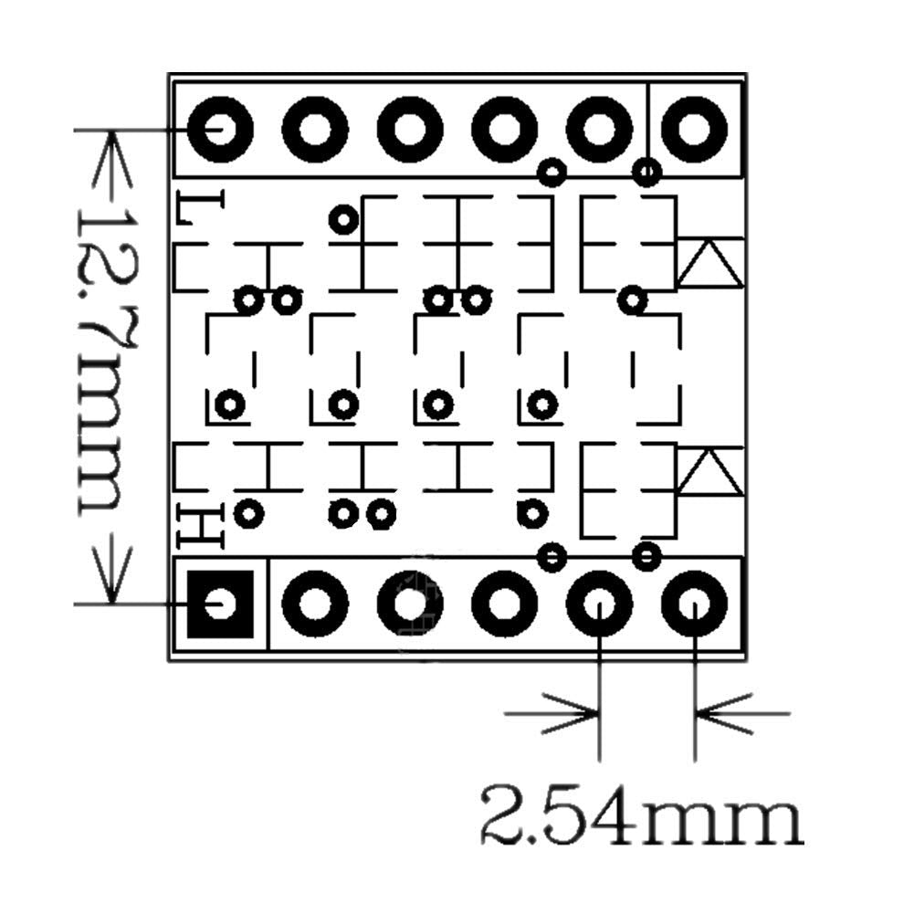 KeeYees 10pcs 4 Channels IIC I2C Logic Level Converter Bi-Directional Module 3.3V to 5V Shifter for Arduino (Pack of 10)